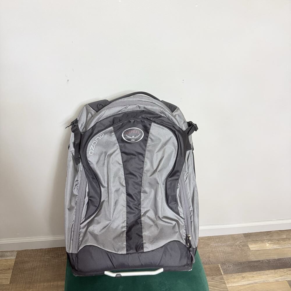 Osprey Ozone High Road LT 18” Rolling Luggage Wheeled Suitcase Travel Gray Carry